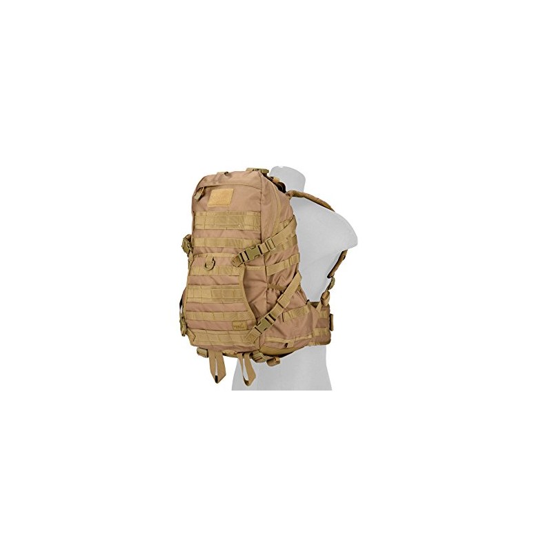 Lancer Tactical 600D EDC Fast Airsoft MOLLE Backpack - Khaki