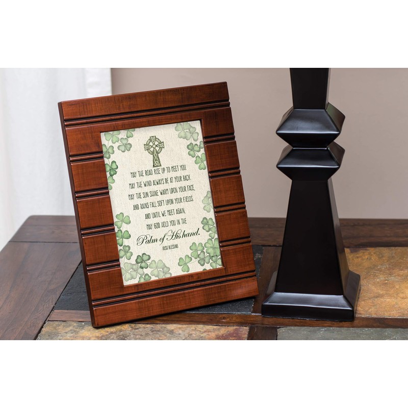 Palm of His Hand Irish Blessing Woodgrain Beaded Board 5