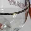 Chimay Lot of 2 Chimay Brewery Stemmed Silver Rimmed Trappist