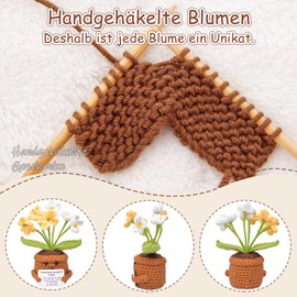 Mwmoeen Pocket Hug Positive Flower, Funny Positive Knitting Wool, Sunflower, Motivational Gifts for Girlfriend, Colleagues and Family (P3)