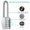 Candados,2 Pack Candado para Locker, Candado de Combinación Reajustable Impermeable