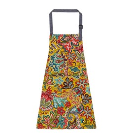 FAIRYGATE Ladies Aprons with Pocket Plus Size Chef Apron for Women Waterproof Kitchen Adjustable Neck Strap Long Ties Thanksgiving Christmas Cooking Baking Painting A4011