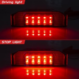 HAZAWA UTV LED Tail Lights Rear Taillights Assembly Compatible With Polaris Ranger 900 1000 XP 570 Full Size Brutus HD General 2015-2020# 2412774 (Smoke Lens 2PCS)