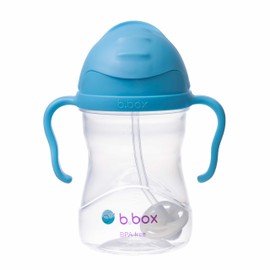 b.box Learning Cup for Every Angle | Flip Top, Heavy Straw, Handle, Leak-Proof | BPA Free & for Dishwasher | from 6 m | 240 ml