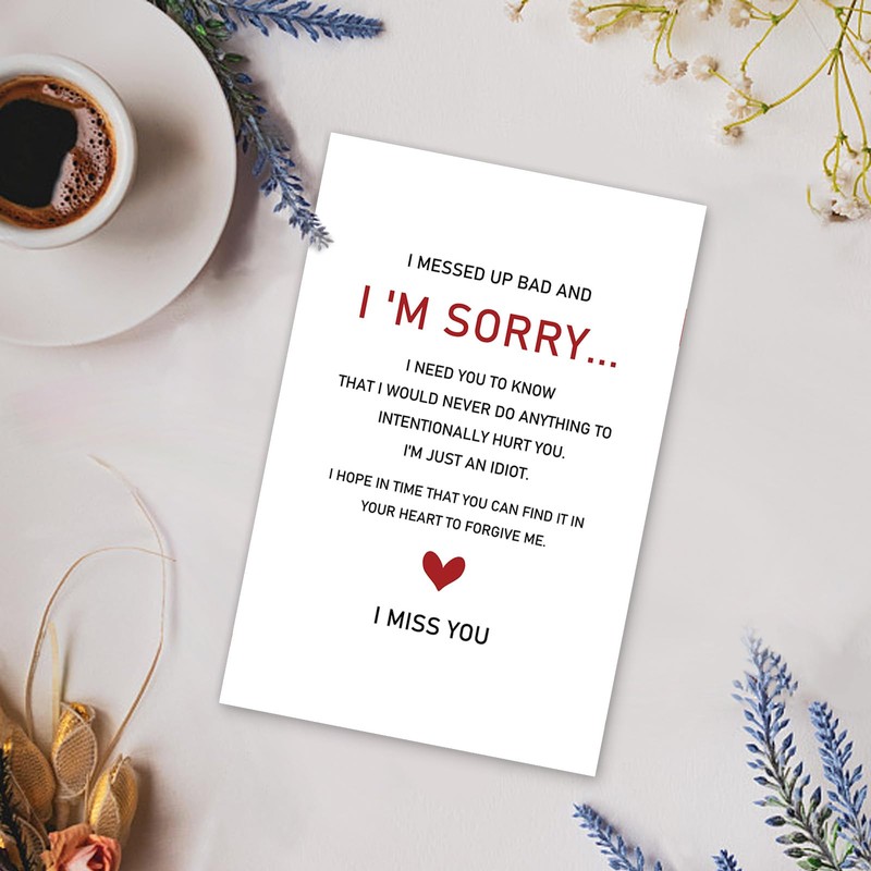 Gevinna Poem I'm Sorry Card, Forgive Me & Make Up