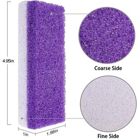 Foot Care Exfoliator Pedicure Tool, 2 in 1 Callus Remover and Pumice Pad, Pedicure Stone Scrubber for Smooth Feet, Hands and Body, Exfoliation Tool to Remove Dead Skin (Pack of 2)