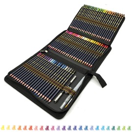 72 Watercolour Colouring Pencils Set, Drawing Pencils Art Set for Colour Mixing Painting and Sketching, High-Quality Artist Pencils with Vibrant Colours and Beautiful Mixing Effects with Water, Perfect for School