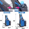 Peicees Unisex Chest Crossbody Sling Backpack Bag Travel Bike Gym