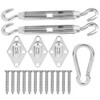 Stainless Steel Hardware Kit Screw Rhombus Hook Spring Buckle Shade