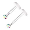 KJM Fashion Surgical Steel Labret Monroe 0.8 mm 20 g
