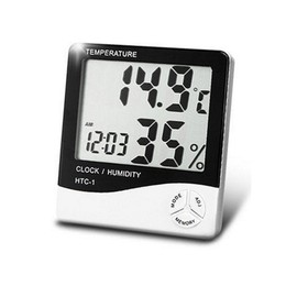 Departmenhouse Digital Thermometer/Hygrometer/Thermometer/Alarm Temperature Measuring Instrument/Calendar/Alarm Clock 5 Function Wall Mount