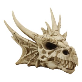 Ebros Gift Jurassic Grendel Elder Dragon Head Skull Realistic Fossil Statue 9" Long Might and Magic for Medieval Fans Game of Thrones Lovers Dungeons and Dragons Fantasy Decor Figurine