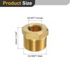 sourcing map 1Pcs 3/4 BSPT Male x 3/8 NPT Female