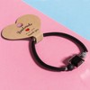 Lesnala 245 pcs Brown Heart Shaped Self-Adherent Ring Keychain Necklace