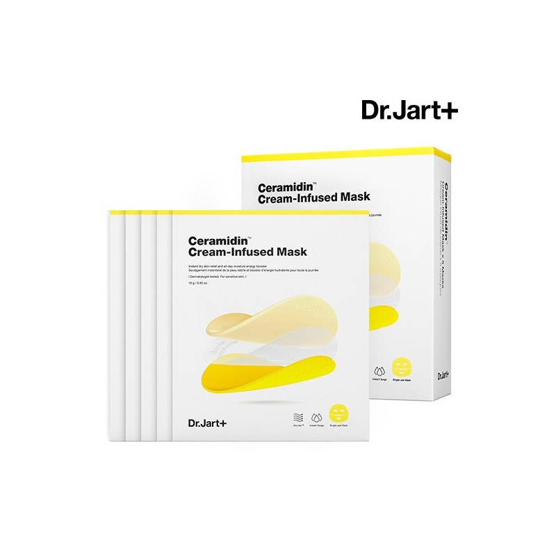 Dr. Jart+ Ceramidin Cream-Infused Mask 5 Sheets (+ Milky Lotion