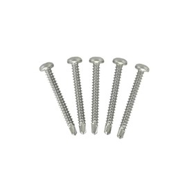 WRS Square Drive Self Drilling Stainless Steel Screws - #8 x 1-1/2" - 50 Pack