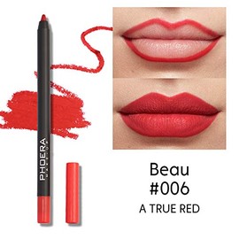 AQUAPURITY PHOERA Matte Super Smooth Pigmented Lip Liner Long-lasting Smudge proof Matte Lip Pencil Waterproof Makeup Contour Lipliner MATTE SUPER SMOOTH (006 Beau)