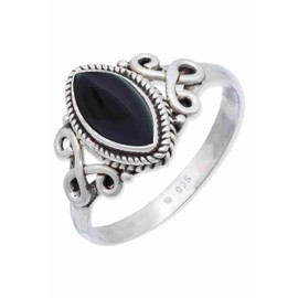 Women's Ring 925 Sterling Silver with Stone Gift, Sterling Silver Gemstone Sterling silver Onyx gemstone, Onyx