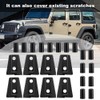 8pcs Black Car Door Hinge Cover Trim for Jeep Wrangler