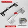 MOSECYOU Door Latch Guard Plate 7” with 1” Offset Cover,