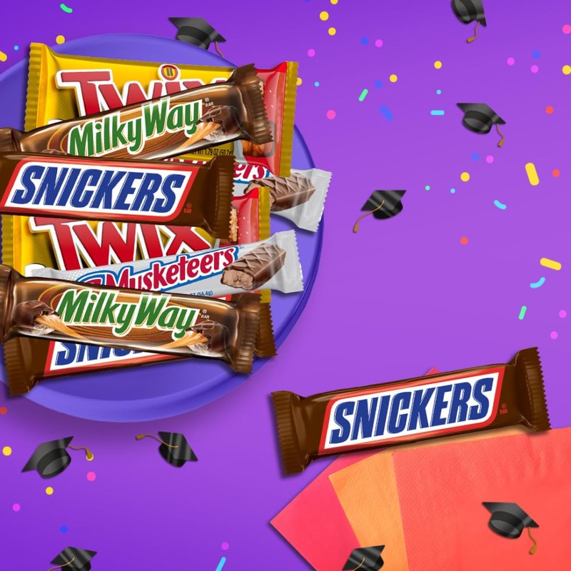 Mars SNICKERS, TWIX, 3 MUSKETEERS & MILKY WAY Full Size