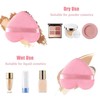 BAOER Heart Shape Makeup Sponge Puff - Innovative Fusion of