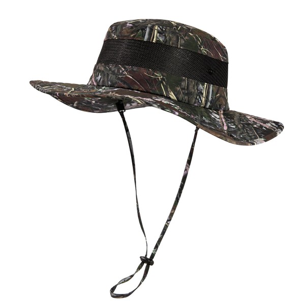 Camo Summer Mesh Bucket Sun Hats for Men Big Head