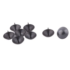 Sourcingmap Metal Home Furniture Round Cap Thumb Tack Nail Decorative Pushpin 30 x 25mm 8pcs Black