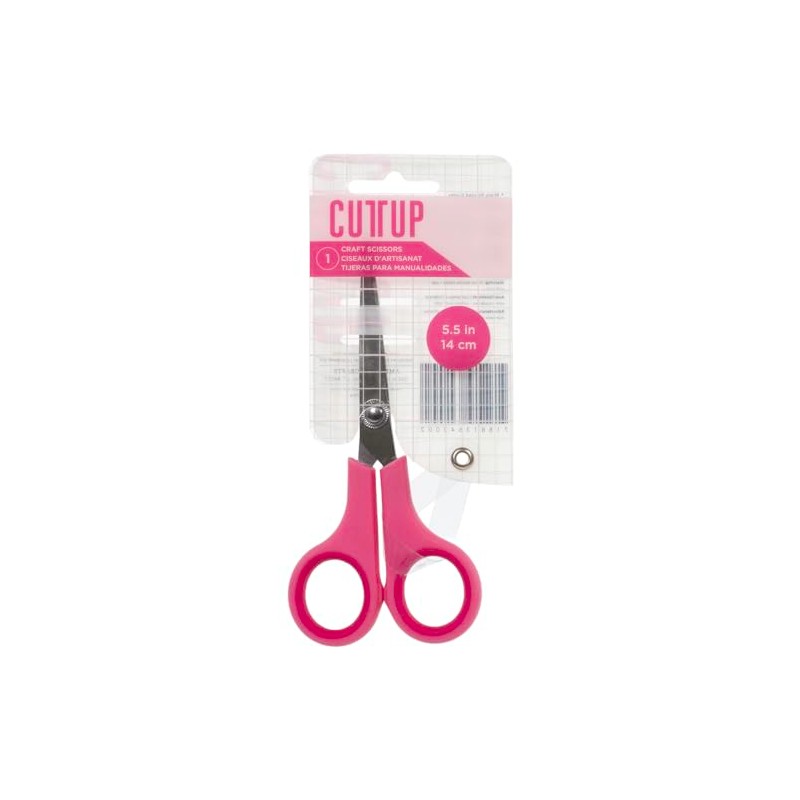 American Crafts Cutup Fine Tip Craft Scissors 5.5"-Pink