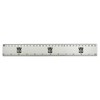 'Welsh Corgi Wearing Crown' 30cm (12 Inch) White Plastic Ruler