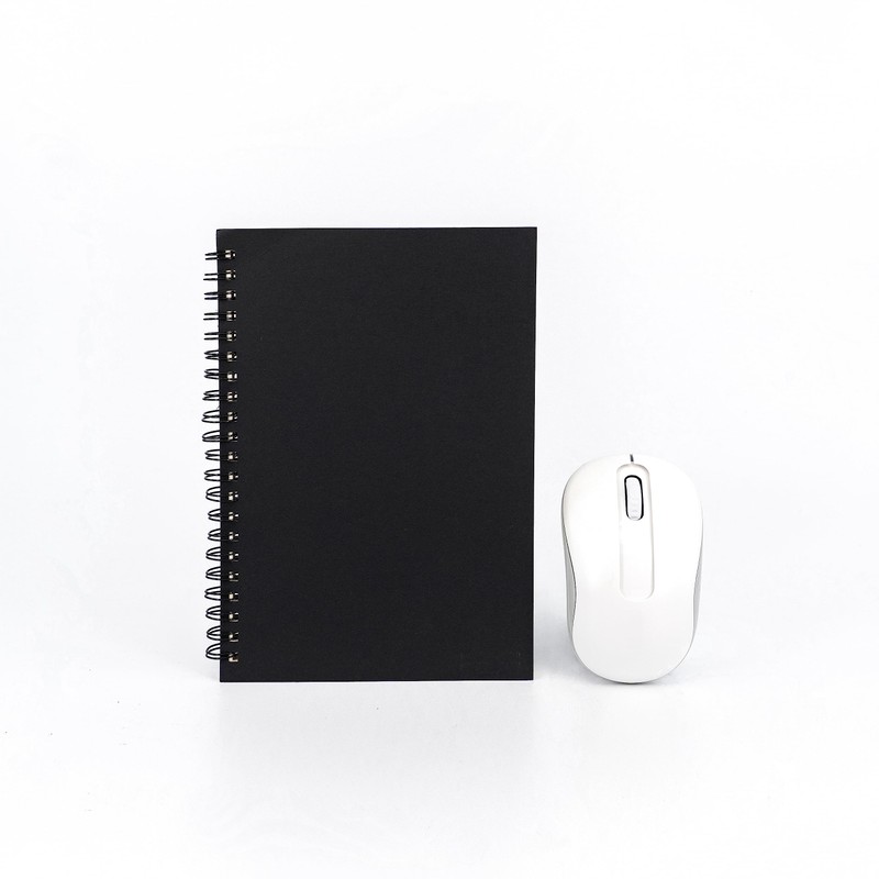 Ykimok 2 Pack College Ruled Notebook, Soft Black Cover Spiral