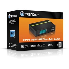 Trendnet 8-port Gigabit Greennet Poe+ Switch - 8 Ports - 8 X Poe+ - 10/100/1000base-t - Poe Ports -
