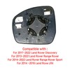 Passenger Right Side Mirror Glass Heated w/Blind Spot Without Auto