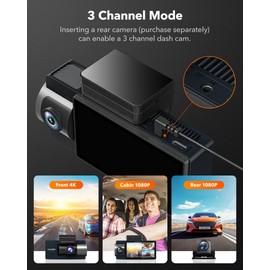 WOLFBOX i17 AHD Rear Camera,Original Rear Camera for Dash Cam，1080P Advanced Vision Sensor