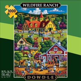 Buffalo Games - Eric Dowdle - Wildfire Ranch - 1000 Piece Jigsaw Puzzle for Adults - Challenging Puzzle Perfect for Game Nights - Finished Size is 26.75 x 19.75