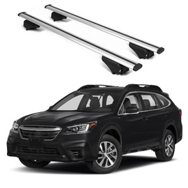 ERKUL Roof Rack Cross Bars for Subaru Outback 2020-2025 | Aluminum Crossbars with Anti Theft Lock for Rooftop | Compatible with Raised Rails - Silver