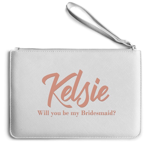 Purple Print House Custom Will You Be My Bridesmaid Womens