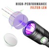 UniqueFire 1602 395nm UV Flashlight, High Power USB Rechargeable UV