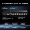 Binardat 10 Port Gigabit Ethernet Switch, 8 Ports 100/1000Mbps, 2
