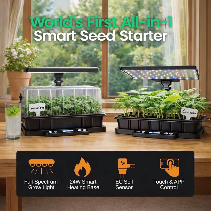 LetPot Smart Seed Starter with Humidity Dome, Germination Kit with