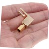OSALADI 4pcs Shaped Right Angle Banana Speaker Spade Connector Plated