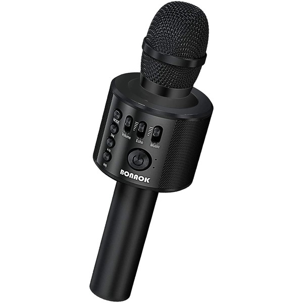 BONAOK Wireless Bluetooth Karaoke Microphone,3-in-1 Portable Handheld Karaoke Mic Speaker