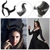 AUOCATTAIL Witch Devil Horns Headband Hair Accessory Horn Hair Hoop
