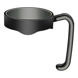 Tumbler Handle for 20 oz Yeti Rambler Cooler Cup, Rtic Mug, Sic, Ozark Trail Grip and more (20 Oz, Black)
