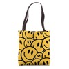 Yellow Smile Happy Faces Tote Bag
