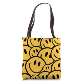 Yellow Smile Happy Faces Tote Bag