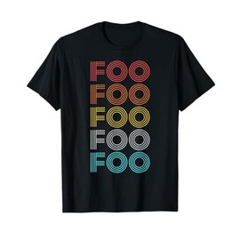 Retro Vintage Foo T-Shirt