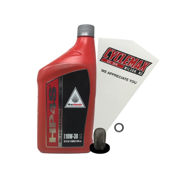 Cyclemax Full Synthetic Oil Change Kit compatible with 2024 Honda