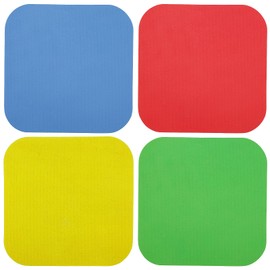 4Pcs Rubber Jar Gripper Pads, Bottle Lid Tops Openers Jar Grips Openers for Most Bottles for Arthritic Weak Hands (Square)