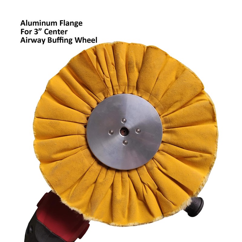 3" Aluminum Safety Flanges Kit for Airway Buffing Wheels, for